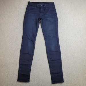 J Brand Jeans Skinny Leg Womens‎ 27 Dark Wash Stretch 28x31 Blue 811C032